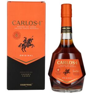 Brandy Carlos I Carlos I Brandy de Jerez Solera Gran Reserva Sherry Casks 40% Vol. 0,7l in geschenkverpakking Brandy Carlos I Carlos I Brandy de Jerez Solera Gran Reserva Sherry Casks 40% Vol. 0,7l in geschenkverpakking