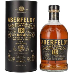 Aberfeldy 18 Years Old Red Wine Casks BOLGHERI 43% Vol. 0,7l in geschenkverpakking Aberfeldy 18 Years Old Red Wine Casks BOLGHERI 43% Vol. 0,7l in geschenkverpakking