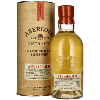 Aberlour A'BUNADH ALBA Original Cask Strength Batch No. 009 59,3% Vol. 0,7l in geschenkverpakking Aberlour A'BUNADH ALBA Original Cask Strength Batch No. 009 59,3% Vol. 0,7l in geschenkverpakking