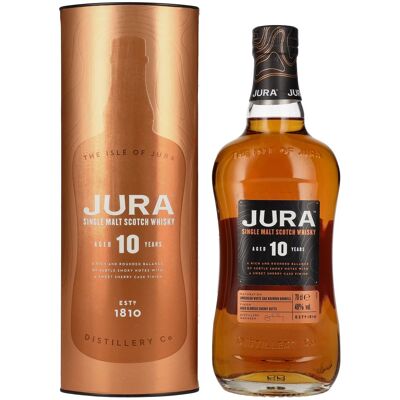 Jura 10 Years Old Single Malt Scotch Whisky 40% Vol. 0,7l in geschenkverpakking Jura 10 Years Old Single Malt Scotch Whisky 40% Vol. 0,7l in geschenkverpakking