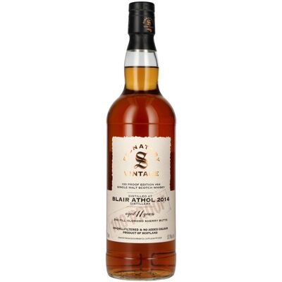 Ondertekenaar Vintage Signatory Vintage 100 Proof Edition BLAIR ATHOL 11 Years Old Single Malt #64 2014 57,1% Vol. 0,7l Ondertekenaar Vintage Signatory Vintage 100 Proof Edition BLAIR ATHOL 11 Years Old Single Malt #64 2014 57,1% Vol. 0,7l