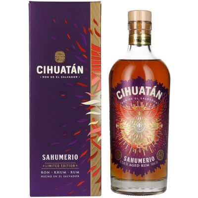 Cihuatán Rum Cihuatán SAHUMERIO Rum Limited Edition 45,2% Vol. 0,7l in geschenkverpakking Cihuatán Rum Cihuatán SAHUMERIO Rum Limited Edition 45,2% Vol. 0,7l in geschenkverpakking