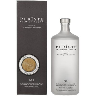 Leo Hillinger PURISTE Premium Vodka No. 1 by Hillinger & Kracher 40% Vol. 0,7l in geschenkverpakking Leo Hillinger PURISTE Premium Vodka No. 1 by Hillinger & Kracher 40% Vol. 0,7l in geschenkverpakking
