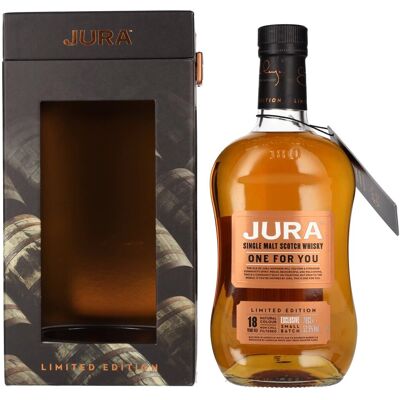 Jura ONE FOR YOU 18 Years Old Limited Edition 52,5% Vol. 0,7l in geschenkverpakking Jura ONE FOR YOU 18 Years Old Limited Edition 52,5% Vol. 0,7l in geschenkverpakking
