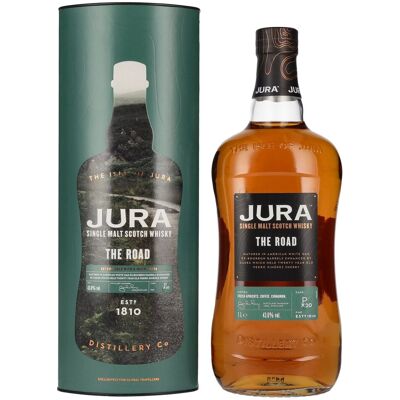 Jura THE ROAD Single Malt Scotch Whisky 43,6% Vol. 1l in geschenkverpakking Jura THE ROAD Single Malt Scotch Whisky 43,6% Vol. 1l in geschenkverpakking
