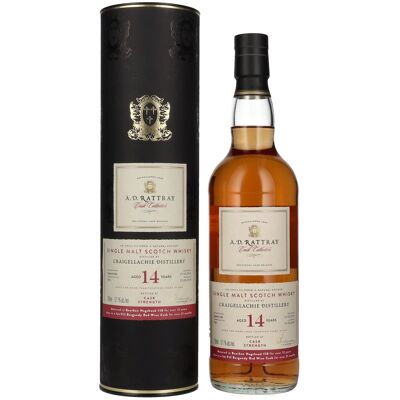 A.D. Rattray 14 Years Old CRAIGELLACHIE Burgundy Wine Finish Whisky 2010 57,1% Vol. 0,7l in geschenkverpakking A.D. Rattray 14 Years Old CRAIGELLACHIE Burgundy Wine Finish Whisky 2010 57,1% Vol. 0,7l in geschenkverpakking