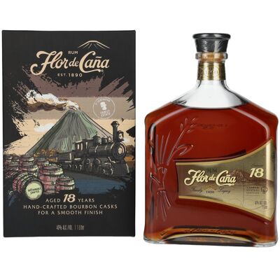 Flor de Caña Centenario 18 Years Old LEGACY EDITION I 40% Vol. 1l in geschenkverpakking Flor de Caña Centenario 18 Years Old LEGACY EDITION I 40% Vol. 1l in geschenkverpakking
