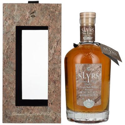 Slyrs Single Malt Whisky MOUNTAIN EDITION Rotwand 2022 50% Vol. 0,7l in geschenkverpakking Slyrs Single Malt Whisky MOUNTAIN EDITION Rotwand 2022 50% Vol. 0,7l in geschenkverpakking