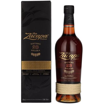 Ron Zacapa Centenario 23 SISTEMA SOLERA Gran Reserva 40% Vol. 0,7l in geschenkverpakking Ron Zacapa Centenario 23 SISTEMA SOLERA Gran Reserva 40% Vol. 0,7l in geschenkverpakking