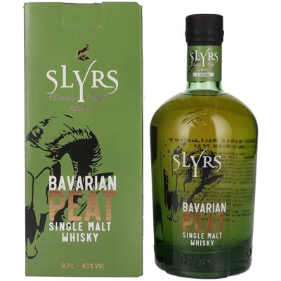 Slyrs Bavarian Peat Single Malt Whisky 43% Vol. 0,7l in geschenkverpakking Slyrs Bavarian Peat Single Malt Whisky 43% Vol. 0,7l in geschenkverpakking