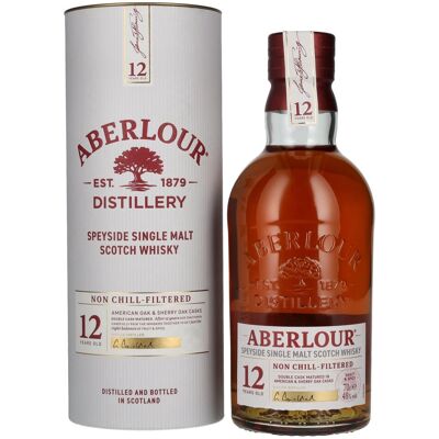 Aberlour 12 Years Old Speyside Single Malt 48% Vol. 0,7l in geschenkverpakking Aberlour 12 Years Old Speyside Single Malt 48% Vol. 0,7l in geschenkverpakking