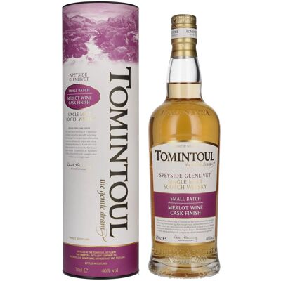 Tomintoul Small Batch Merlot Wine Cask Finish 40% Vol. 0,7l in geschenkverpakking Tomintoul Small Batch Merlot Wine Cask Finish 40% Vol. 0,7l in geschenkverpakking