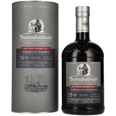 Bunnahabhain 15 Years AN CUAN GARBH No. 1 The Westering Home Collection Release 2026 51,6% Vol. 0,7l in geschenkverpakking Bunnahabhain 15 Years AN CUAN GARBH No. 1 The Westering Home Collection Release 2026 51,6% Vol. 0,7l in geschenkverpakking