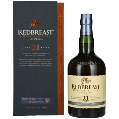 Redbreast 21 Years Old Single Pot Still Irish Whiskey 46% Vol. 0,7l in Holzkiste Redbreast 21 Years Old Single Pot Still Irish Whiskey 46% Vol. 0,7l in Holzkiste
