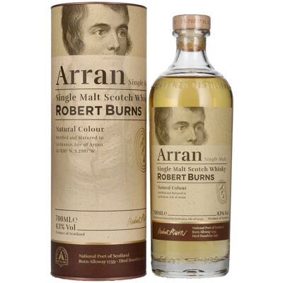 Arran Whisky Arran ROBERT BURNS Single Malt Scotch Whisky 43% Vol. 0,7l in geschenkverpakking Arran Whisky Arran ROBERT BURNS Single Malt Scotch Whisky 43% Vol. 0,7l in geschenkverpakking