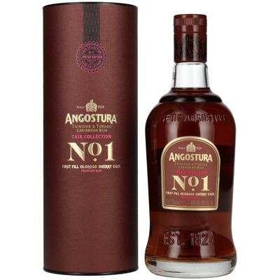 Angostura No. 1 CASK COLLECTION First Fill Oloroso Sherry Cask Premium Rum 40% Vol. 0,7l in geschenkverpakking Angostura No. 1 CASK COLLECTION First Fill Oloroso Sherry Cask Premium Rum 40% Vol. 0,7l in geschenkverpakking