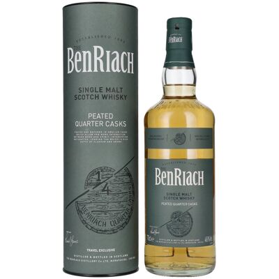 The BenRiach PEATED QUARTER CASKS Single Malt Scotch Whisky 46% Vol. 0,7l in geschenkverpakking The BenRiach PEATED QUARTER CASKS Single Malt Scotch Whisky 46% Vol. 0,7l in geschenkverpakking