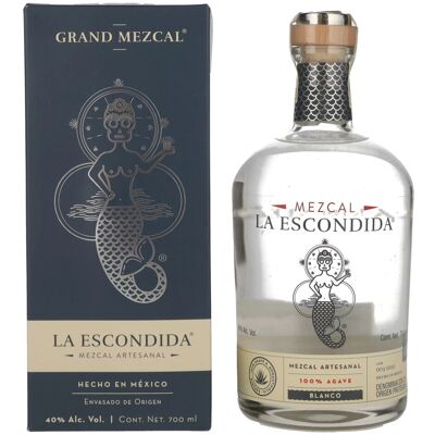 La Escondida Mezcal Artesanal Blanco 40% Vol. 0,7l in geschenkverpakking La Escondida Mezcal Artesanal Blanco 40% Vol. 0,7l in geschenkverpakking