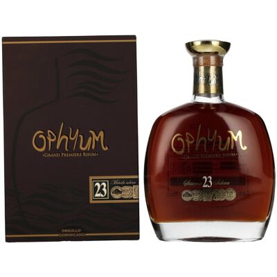 Ophyum rum Ophyum 23 Metódo Solera Grand Premiere Rhum 40% Vol. 0,7l in geschenkverpakking Ophyum rum Ophyum 23 Metódo Solera Grand Premiere Rhum 40% Vol. 0,7l in geschenkverpakking