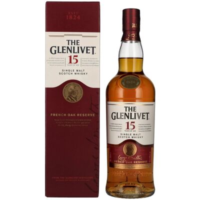 The Glenlivet 15 Years Old FRENCH OAK RESERVE 40% Vol. 0,7l in geschenkverpakking The Glenlivet 15 Years Old FRENCH OAK RESERVE 40% Vol. 0,7l in geschenkverpakking