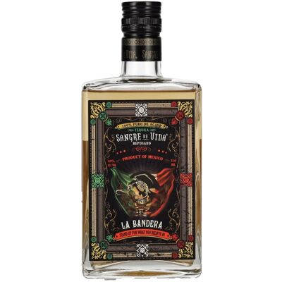 Sangre de Vida Loteria LA BANDERA Reposado Tequila 100% de Agave 40% Vol. 0,35l Sangre de Vida Loteria LA BANDERA Reposado Tequila 100% de Agave 40% Vol. 0,35l
