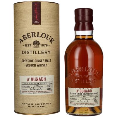 Aberlour A'BUNADH Original Cask Strength Batch No. 78 60,7% Vol. 0,7l in geschenkverpakking Aberlour A'BUNADH Original Cask Strength Batch No. 78 60,7% Vol. 0,7l in geschenkverpakking