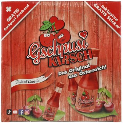 Gschpusi Kirsch 20% Vol. 25x0,02l met Sticker Gschpusi Kirsch 20% Vol. 25x0,02l met Sticker