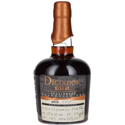 Dictador rum Dictador BEST OF 1979 APASIONADO Colombian Rum Limited Release 42% Vol. 0,7l Dictador rum Dictador BEST OF 1979 APASIONADO Colombian Rum Limited Release 42% Vol. 0,7l