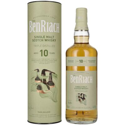 Benriach 10 Years Old Triple Distilled Double Cask Matured 43% Vol. 0,7l in geschenkverpakking Benriach 10 Years Old Triple Distilled Double Cask Matured 43% Vol. 0,7l in geschenkverpakking