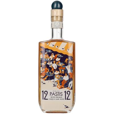 Pastis 12/12 Recette Originale Conçue à Saint-Tropez 45% Vol. 0,7l Pastis 12/12 Recette Originale Conçue à Saint-Tropez 45% Vol. 0,7l