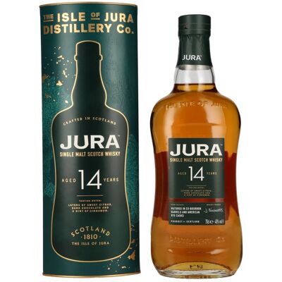 Jura 14 Years Old American Rye Cask Single Malt Scotch Whisky 40% Vol. 0,7l in geschenkverpakking Jura 14 Years Old American Rye Cask Single Malt Scotch Whisky 40% Vol. 0,7l in geschenkverpakking