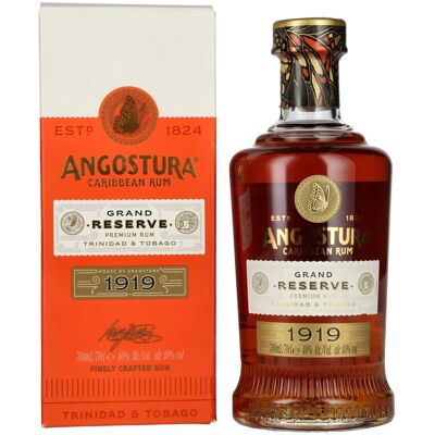 Angostura 1919 Grand Reserve Premium Gold Rum 40% Vol. 0,7l in geschenkverpakking Angostura 1919 Grand Reserve Premium Gold Rum 40% Vol. 0,7l in geschenkverpakking