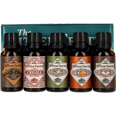 The Bitter Truth Cocktail Bitters Traveler's Set 38,2% Vol. 5x0,02l in Tinbox The Bitter Truth Cocktail Bitters Traveler's Set 38,2% Vol. 5x0,02l in Tinbox