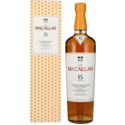 De Macallan Whisky The Macallan 15 Years Old Colour Collection Highland Single Malt Scotch Whisky 43% Vol. 0,7l in geschenkverpakking De Macallan Whisky The Macallan 15 Years Old Colour Collection Highland Single Malt Scotch Whisky 43% Vol. 0,7l in geschenkverpakking