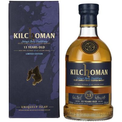 Kilchoman 13 Years Old Islay Single Malt Scotch Whisky Limited Edition 50% Vol. 0,7l in geschenkverpakking Kilchoman 13 Years Old Islay Single Malt Scotch Whisky Limited Edition 50% Vol. 0,7l in geschenkverpakking