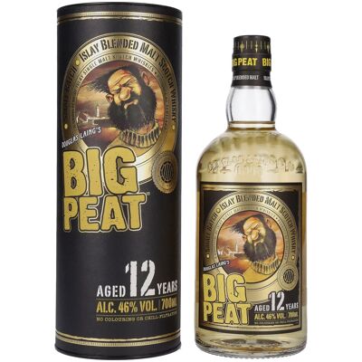 Douglas Laing BIG PEAT 12 Years Old Islay Blended Malt 46% Vol. 0,7l in geschenkverpakking Douglas Laing BIG PEAT 12 Years Old Islay Blended Malt 46% Vol. 0,7l in geschenkverpakking