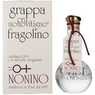 Nonino Grappa Cru Monovitigno Fragolino 45% Vol. 0,5l in geschenkverpakking Nonino Grappa Cru Monovitigno Fragolino 45% Vol. 0,5l in geschenkverpakking
