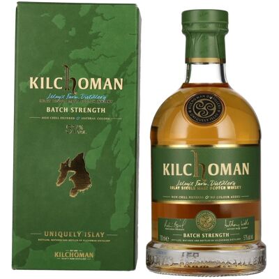Kilchoman BATCH STRENGTH Islay Single Malt Scotch Whisky 57% Vol. 0,7l in geschenkverpakking Kilchoman BATCH STRENGTH Islay Single Malt Scotch Whisky 57% Vol. 0,7l in geschenkverpakking