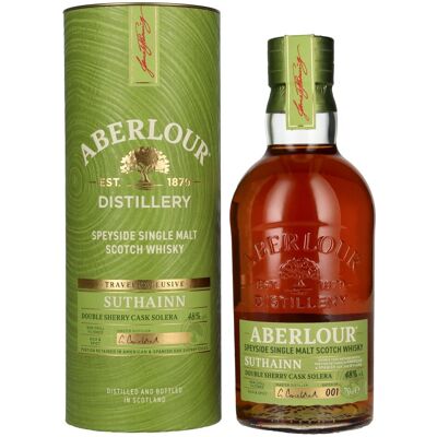 Aberlour SUTHAINN Double Sherry Cask Solera Travel Exclusive Speyside Single Malt Batch 001 48% Vol. 0,7l in geschenkverpakking Aberlour SUTHAINN Double Sherry Cask Solera Travel Exclusive Speyside Single Malt Batch 001 48% Vol. 0,7l in geschenkverpakking