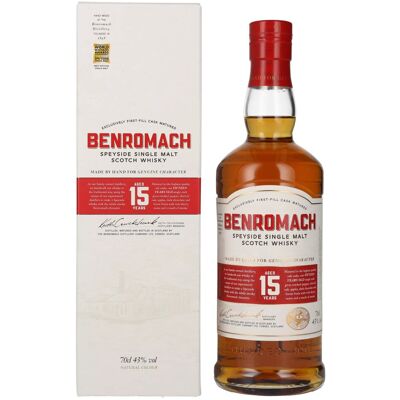 Benromach 15 Years Old Speyside Single Malt 43% Vol. 0,7l in geschenkverpakking Benromach 15 Years Old Speyside Single Malt 43% Vol. 0,7l in geschenkverpakking