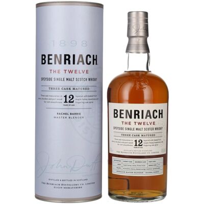 Benriach THE TWELVE Single Malt Three Cask Matured 46% Vol. 0,7l in geschenkverpakking Benriach THE TWELVE Single Malt Three Cask Matured 46% Vol. 0,7l in geschenkverpakking