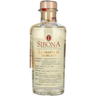 Sibona La Grappa di MOSCATO 40% Vol. 0,5l Sibona La Grappa di MOSCATO 40% Vol. 0,5l