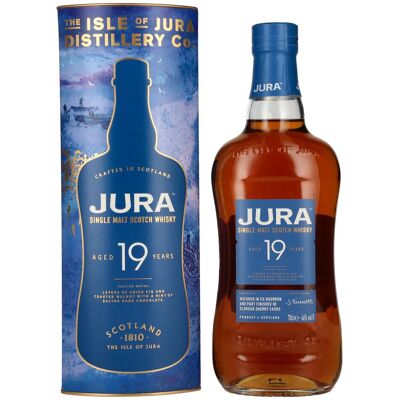 Jura 19 Years Old Single Malt Scotch Whisky 46% Vol. 0,7l in geschenkverpakking Jura 19 Years Old Single Malt Scotch Whisky 46% Vol. 0,7l in geschenkverpakking