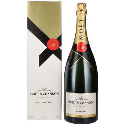 Moët Champagne Moët & Chandon Champagne IMPÉRIAL Brut 12,5% Vol. 1,5l in geschenkverpakking Moët Champagne Moët & Chandon Champagne IMPÉRIAL Brut 12,5% Vol. 1,5l in geschenkverpakking