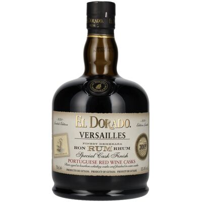 El Dorado Rum VERSAILLES Special Portuguese Red Wine Casks 2005 55,4% Vol. 0,7l El Dorado Rum VERSAILLES Special Portuguese Red Wine Casks 2005 55,4% Vol. 0,7l