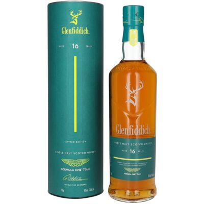 Glenfiddich 16 Years Old ASTON MARTIN FORMULA ONE TEAM Single Malt Scotch Whisky Edition 1 43% Vol. 0,7l in geschenkverpakking Glenfiddich 16 Years Old ASTON MARTIN FORMULA ONE TEAM Single Malt Scotch Whisky Edition 1 43% Vol. 0,7l in geschenkverpakking