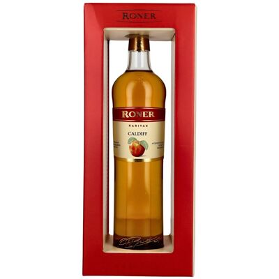 Roner Caldiff Apfelbrand 43% Vol. 0,5l in geschenkverpakking Roner Caldiff Apfelbrand 43% Vol. 0,5l in geschenkverpakking