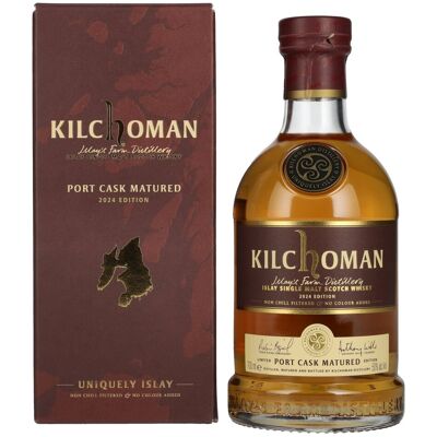 Kilchoman PORT CASK MATURED Single Malt Scotch Whisky Limited Edition 2024 50% Vol. 0,7l in geschenkverpakking Kilchoman PORT CASK MATURED Single Malt Scotch Whisky Limited Edition 2024 50% Vol. 0,7l in geschenkverpakking