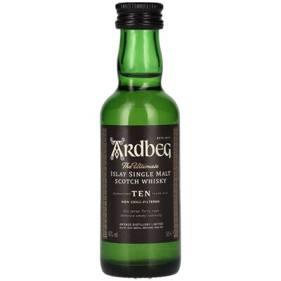 Ardbeg Whisky Ardbeg TEN Years Old Islay Single Malt 46% Vol. 0,05l Ardbeg Whisky Ardbeg TEN Years Old Islay Single Malt 46% Vol. 0,05l