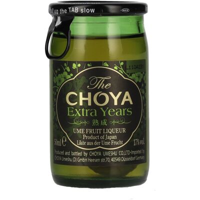 The Choya Extra Years Ume Fruit Liqueur 17% Vol. 0,05l The Choya Extra Years Ume Fruit Liqueur 17% Vol. 0,05l